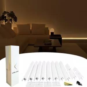 LED 스트립 조명 표면에 장착된 코브 라이트 베이스보드 업라이트 월 워셔 장식을 위한 8.2FT/250M 모듈형