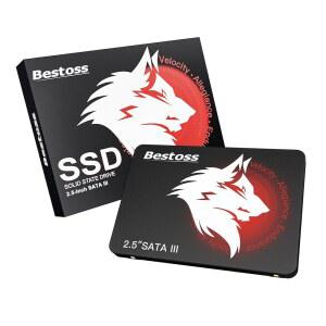 Bestoss 256GB 2.5인치 PC 또는 노트북용 SSD 내장 하드 드라이브, SATA III 6Gb/s 스테이트 최대 550MB/s, 사무실, 학생, 홈 엔터테인먼트용 컴퓨터 스토리지 업그레이드