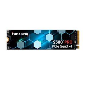 판샹 S500 Pro 512GB NVMe SSD M.2 PCIe Gen3x4 2280 내장 솔리드 스테이트 드라이브, SLC 캐시 3D NAND TLC, 최대 3200MB/s, 노트북 및 PC 데스크톱과 호환(블랙)