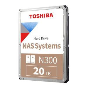 도시바 N300 20TB NAS 3.5인치 내장 하드 드라이브 - CMR SATA 6GB/s 7200RPM 512MB 캐시 HDWG62AXZSTA