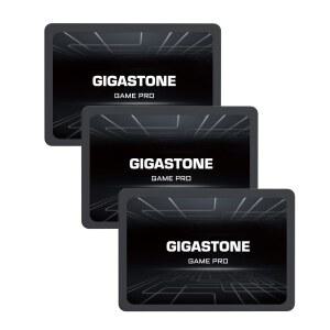 기가스톤 SATA SSD 256GB(3팩) 2.5인치 520MB/s 업그레이드 노트북 PC 메모리 및 스토리지 PS4 HDD 교체 내장 솔리드 스테이트 하드 드라이브 III SLC 캐시 3D NAND 게임 프로 성능