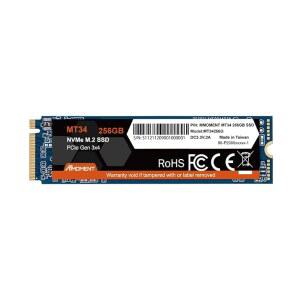 MMOMENT MT34 256GB PCIe Gen3 NVMe M.2 2280 내장 솔리드 스테이트 드라이브, Gen3.0X4, 읽기 속도 최대 2000MB/s, 노트북 및 PC 데스크톱용