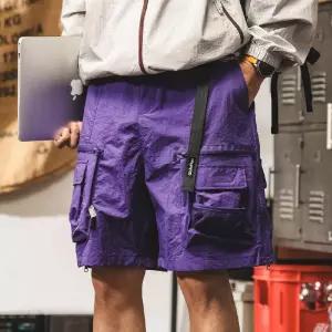 남성용 팬츠 캐주얼 빈티지 여름 속건 아이템 부 트렌디 아웃도어 하의 반바지 HT2