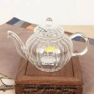 골원형 유리 차주전자/티포트 400ml 유리다기 다도구 유리찻잔 (W05A270)
