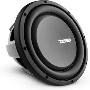 DS18 PSW10.2D 10인치 얕은 마운트 서브우퍼 1000와트 최대 전력 500와트 RMS 듀얼 보이스 코일 2+2OHM