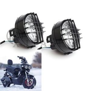 [호환품]2Pcs 프론트 헤드 라이트 램프 어셈블리 GY6 50cc-125cc 바이크 오토바이 Zuma 전기 스쿠터 혼다