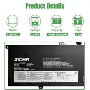 SKOWER L18M6PD1 배터리 레노버 씽크패드 TP00106A X390 1세대 2020 SB10K97655
