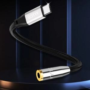 [호환품]Type-C ~ 3.5mm 여성용 헤드폰 어댑터 DAC CX31993  듀얼 칩 32bit/384KHZ Aux 변환기 이어폰 잭 U