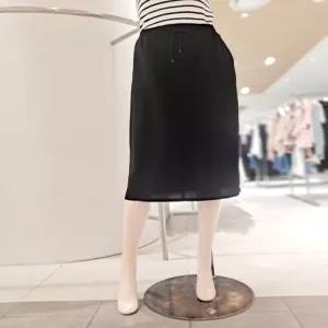 (숲)쉬폰 뒤밴딩 H라인 미디 스커트 SC5SR31