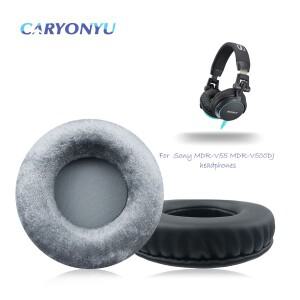 CARYONYU 소니호환 MDR-V55 MDR-V500DJ 헤드폰용 교체 이어패드 두꺼운 메모리 폼 쿠션