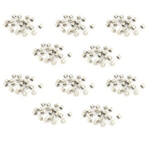 100개 250V 250MA 0.25A 고속 작동 퓨즈 5 X 20mm 유리관