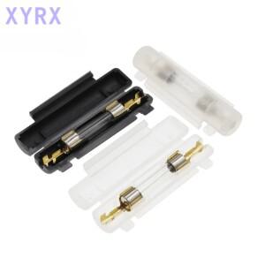 5세트 6X30MM 유리 퓨즈 홀더 (250V 0.25A 1A 2A 3A 3.15A 4-30A 소켓 포함) 블랙/화이트 플립 타입