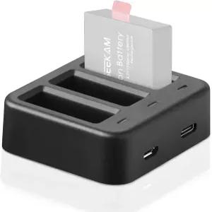 GEEKAM 액션 카메라 배터리 충전기 AKASO EK7000/드래곤