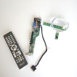[호환품]LG호환 LP140WH4-TLN1 1366X768 14인치 HDMI 호환 TV 컨트롤러 보드 키트 RF USB AV VGA 오디오 스