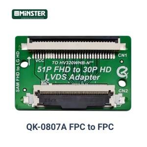 [호환품]51핀 FHD를 30핀 HD LVDS로 변환하는 어댑터 보드 카드 플레이트 LCD LED TV 스크린 디스플레이 패