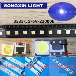 [호환품]10Pcs/100Pcs TV 용 Innotek LED 2W 6V 3535 응용 프로그램 쿨 화이트 LCD 백라이트 Led Latwt391r