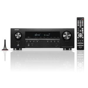 eAj 데논 AVR-S670H 5.2 Ch 홈 시어터 수신기, 8K UHD HDMI 수신기(75W x 5), 내장 HEO 블루투스 및 Wi-Fi, 돌비 트루HD, 돌비 프로 로직 II DTS HD TV 서라운드 사운드 시스템을 통한 스트리밍