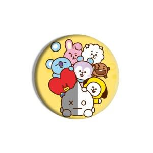 BT21 귀여운 배지 스타 정교하고 멋스러워 작은 선물로도 적합하며 가방에 걸어 장식할 수 있습니다.