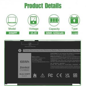SKOWER 68Wh 3HWPP 배터리 Dell Inspiron 17 7706 2 in Latitude 5401 Precision 호환