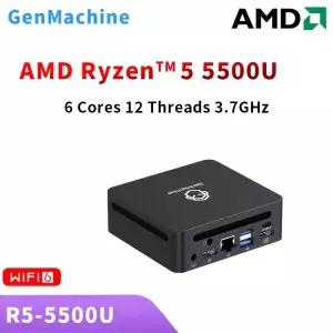 젠머신 미니 PC Ren5000 5500U AMD Ryzen5 CPU 윈도우 11 DDR4 64GB 3200Mhz WiFi6 컴퓨터