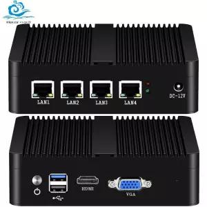 인텔 셀러론 J1900 N2830 J6412 방화벽 어플스 미니 PC 4xi225V i226V NIC 1xHDMI 지원 Pfsense OPNsense
