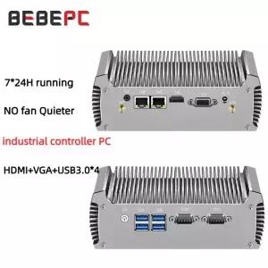 미니 PC 팬리스 듀얼 LAN 코어 i5 5200U i3 5005U Celeron 2955U 2COM RS232 DDR3L WIFI Linux Ubuntu 산업