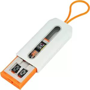 CFExpress 타입 A 및 Micro SD 메모리 카드 수납 케이스 6구 12구 겸용 투명 팝업 보관함