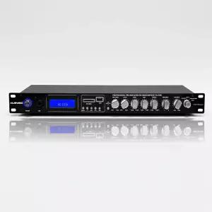 MUSYSIC 프로페셔널 오디오 수신기 및 사운드 프로세서 프리앰프 블루투스 USB/SD MP3/Aux FM 라디오 녹음