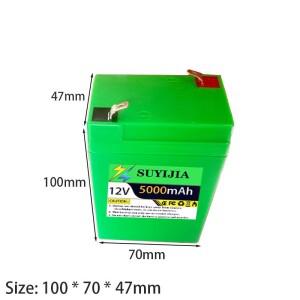 12V 새로운  5000mAh LiFePO4 어린이 자동차/장난감/전자 총알/조명용 충전식 배터리