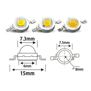 10개 LED 칩 1W 3W 5W  백색  빨강 파랑 녹색 노랑 풀 스펙트럼 660nm 440nm COB 성장등 1W 라이트 비드용