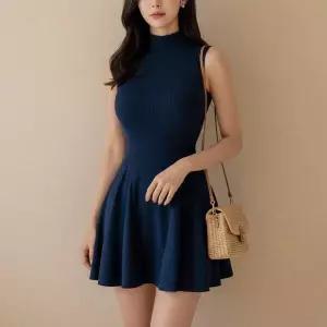 /옷자락 여자 간절기 레이어드 미니 원피스