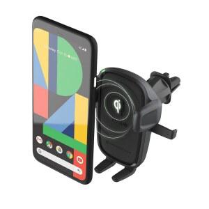 eAj , 삼성 갤럭시, 화웨이, LG, 스마트폰, 블랙용 iOttie 자동차 충전기 이지 원터치 무선 2Qi 충전 CD 슬롯 + 에어 벤트 콤보 폰 마운트