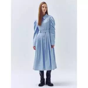 Shirt Collar Volume Sleeve Dress VC2378OP005M 1300927