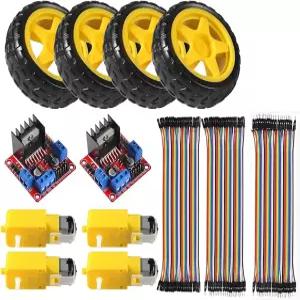 Diitao 2pcs L298N 모터 드라이브 컨트롤러 보드 모듈 스테퍼 TT 컨트롤 듀얼 H브릿지4pcs DC 및