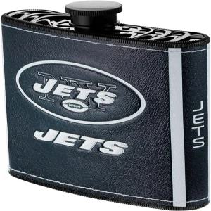 보엘터 브랜드 NFL 뉴욕 제트 플라스틱 힙 플라스크 7온스