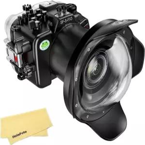 소니 알파 FX3 I WA005A 돔 포트 키트용 Seafrogs 수중 하우징 40M/130FT ILME-FX3 FE 24-70 F2.8 GM 90mm