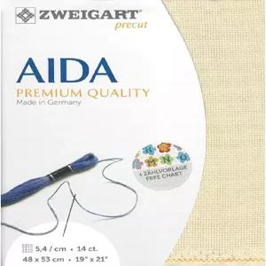 AIDA Zweigart 프리큐트 14 ct Stern 3706 컬러 770 패티눔 크로스 스티치용 원단 48x53cm