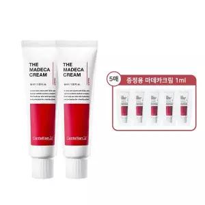 뷰티톤업 동안관리 주름집중 안티링클 더 마데카 크림 50ml 2개 안티에이징 주름개선 탄력강화 1ml 5매
