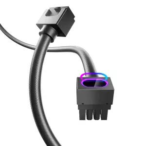 AsiaHorse Hydrus8PIN CPU PSU 연장 케이블 ARGB 라이트 구리선 마더보드 전원 통합 미니멀리스트 디자인