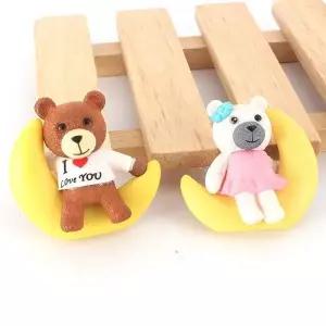 아랑로랑 달나라곰커플 빅 입체 신발파츠 (7204390A)