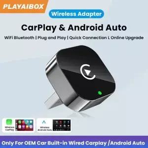 2in1 무선 카플레이 어댑터 안드로이드 오토 AI 스마트 박스 자동차 지능형 시스템 폭스바겐 토요타 닛산