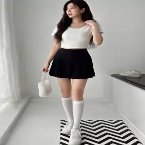 [비아렌느]A라인 플리츠 주름 스커트 테니스 골프 속바지 미니