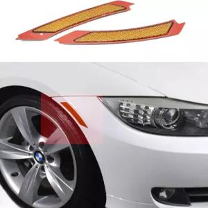 BMW 3 시리즈 E90 / E9 LCI 4 도어 세단용 앰버 렌즈 프론트 범퍼 사이드 마커 리플렉터 라이트 펜더