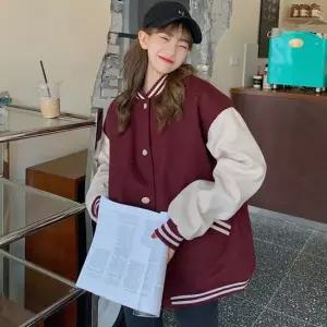 친절한탄씨 여성 귀여운 캐주얼 데일리 기모 안감 야구점퍼 재킷 여성기모점퍼 캐주얼점퍼 겨울점퍼