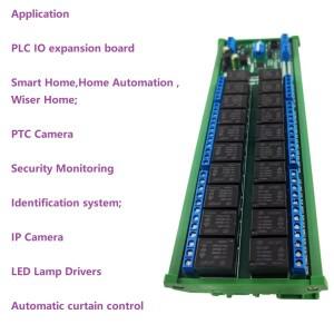 20DO 2DI 2AI RS485 스위치 디지털 아날로그 IO 모드버스 RTU 릴레이 모듈 PLC 확장 보드 4-20MA 0-10V 전