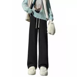 여성 겨울 기모 바지 와이드 밴딩 팬츠 여성보온바지 여성겨울코디