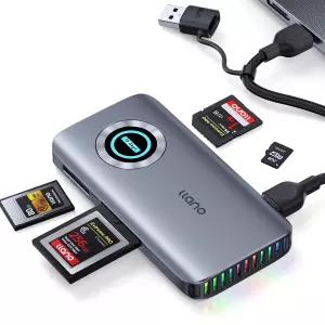 llano CFexpress 타입 A/B 카드 리더 USB 3.2 Gen 2 10Gbps 4 in 1 UHS-II SD Micro SD/TF Windows Mac OS