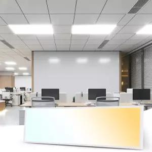 Art3d 2팩 1x4 FT LED 평면 패널 조명 3CCT 선택 가능 색상 온도 3000K/4000K/5000K 0-10V 디밍 5500LM