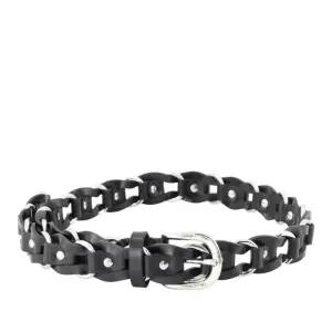 이자벨마랑 발리 브레이디드 체인 가죽 벨트 CE266CFA B4B04A BKSI BLACK SILVER
