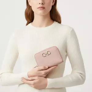 페라가모 FW24 여성 간치니 카드지갑 22 0406 ROSE 0775051